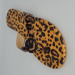 Jack Rogers Leopard Flip Flop Sandals Rowan 9.5
